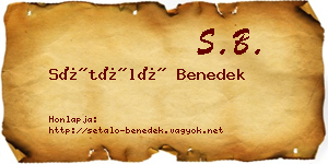 Sétáló Benedek névjegykártya